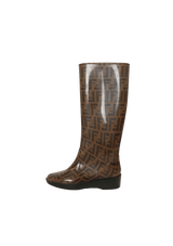 ZUCCA FF LOGO RUBBER BOOTS 35