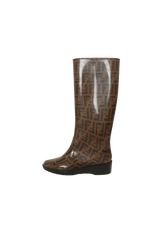 ZUCCA FF LOGO RUBBER BOOTS 35