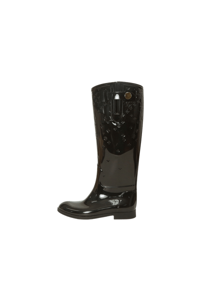 Louis Vuitton - Drops Monogram Rain Boots 37