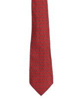 ELEPHANT PATTERN SILK TIE