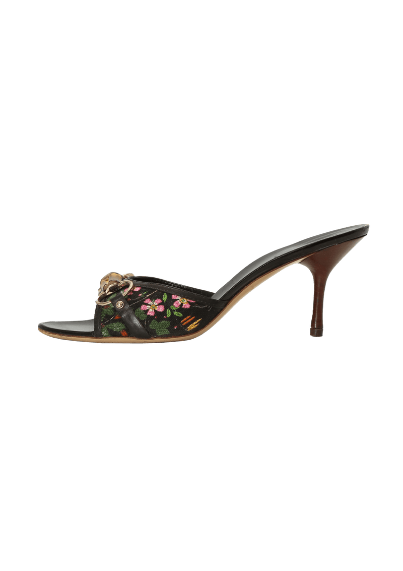 BAMBOO HORSEBIT FLORAL PRINT MULES 39