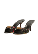 BAMBOO HORSEBIT FLORAL PRINT MULES 39