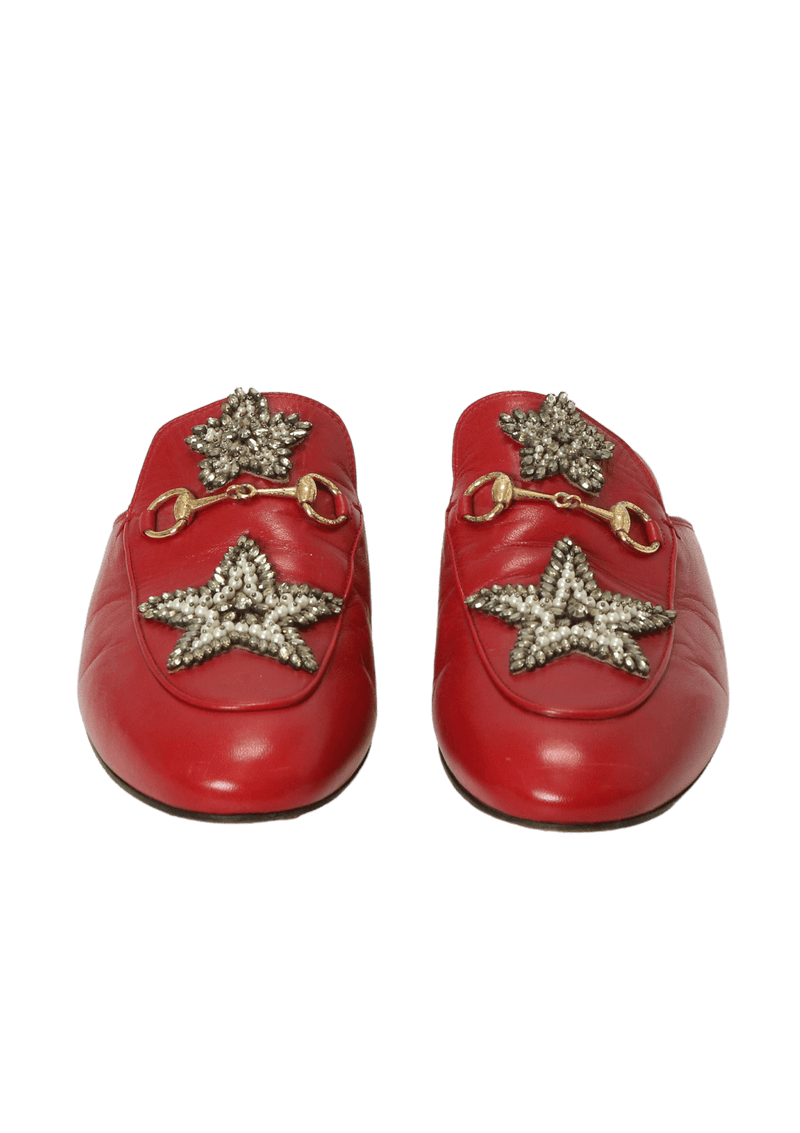 HORSEBIT ACCENT LEATHER MULES 38