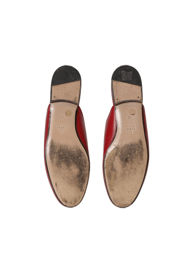 HORSEBIT ACCENT LEATHER MULES 38