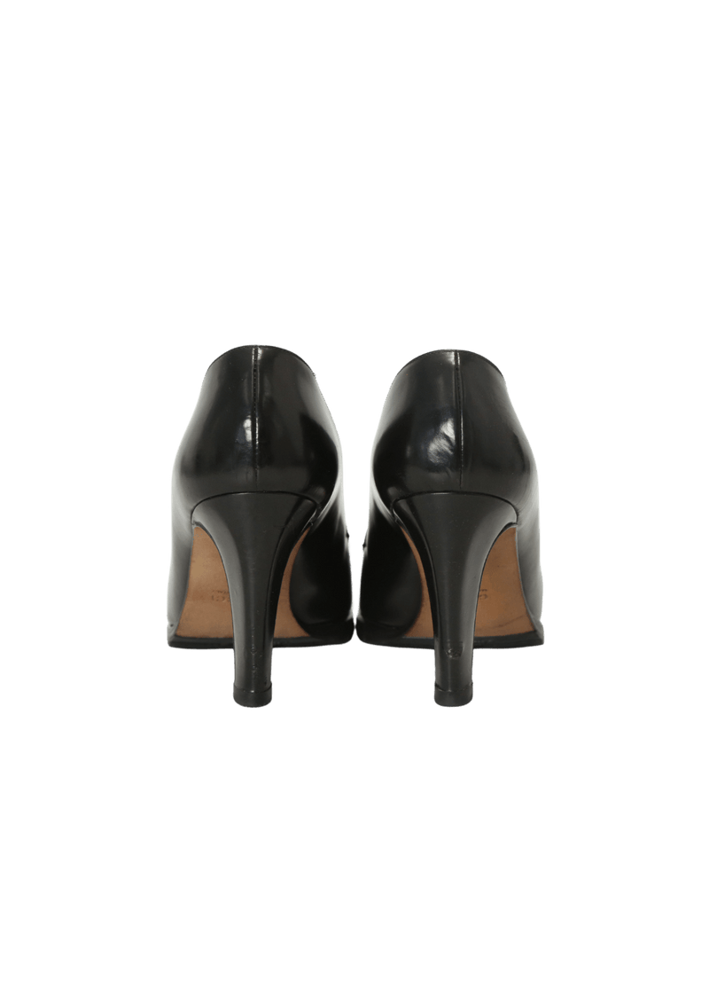 LEATHER HORSEBIT PUMPS 35.5