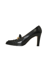 LEATHER HORSEBIT PUMPS 35.5