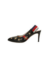 SYLVIE WEB BEE STAR SLINGBACK PUMPS 36