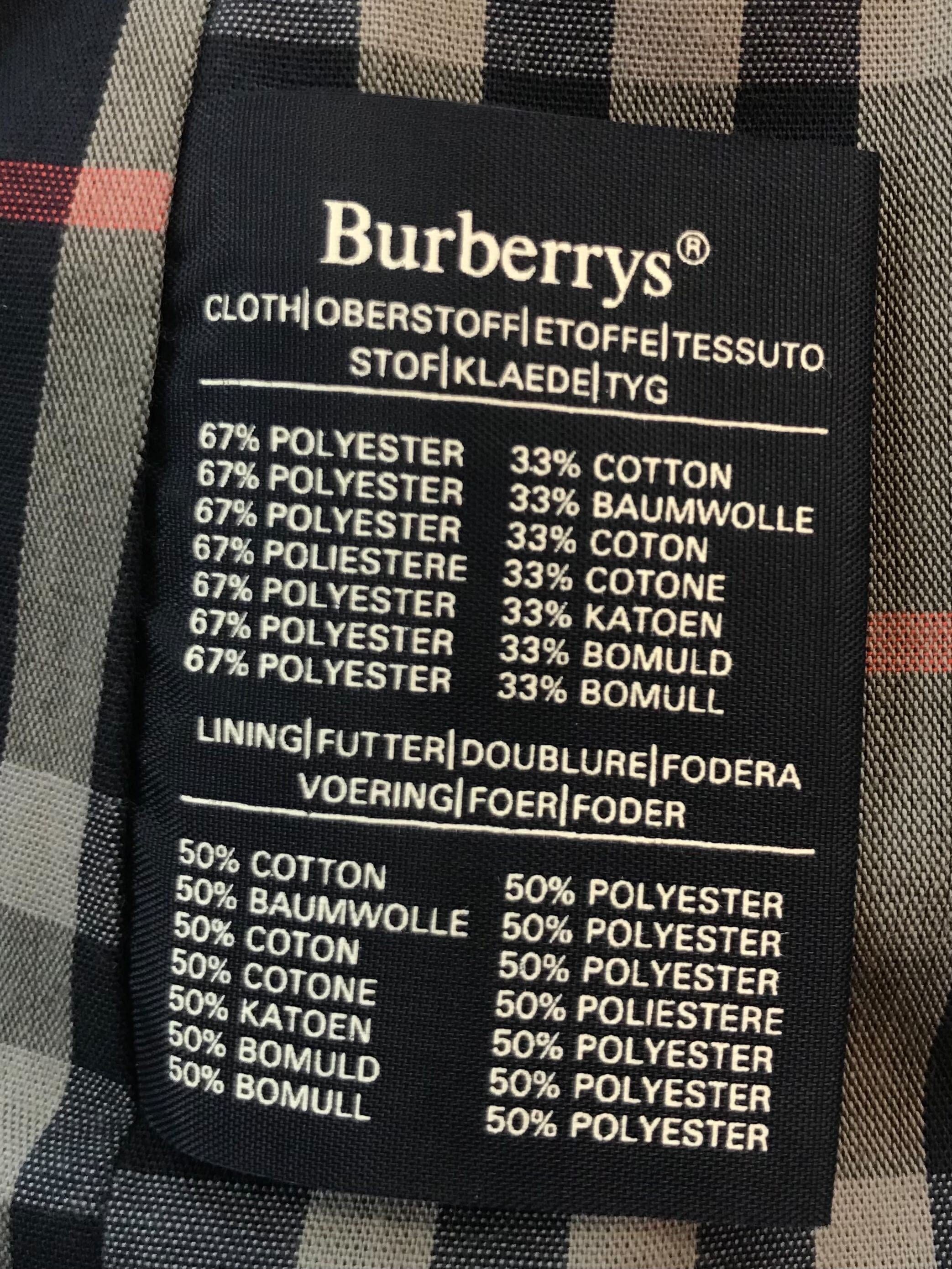 Casaco Burberry Vintage Trench Coat 38 Azul Original – Gringa