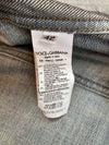 DENIM EMBROIDED VEST 38