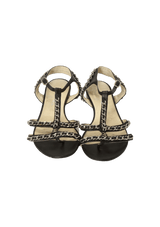 INTERLOCKING CC LOGO SANDALS 39