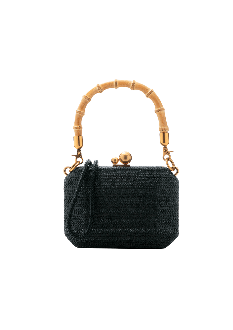 BOLSA CLUTCH PALHA BAMBU