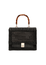 BOLSA SATCHEL ESSENTIALS EM PALHA INDIANA