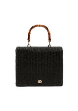 BOLSA SATCHEL ESSENTIALS EM PALHA INDIANA