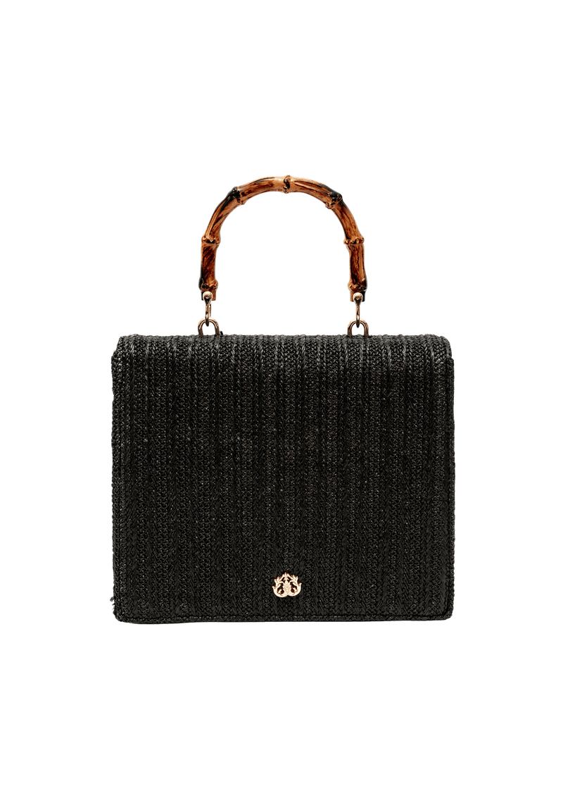 BOLSA SATCHEL ESSENTIALS EM PALHA INDIANA