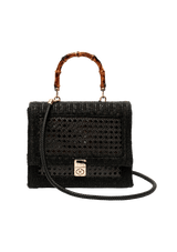 BOLSA SATCHEL ESSENTIALS EM PALHA INDIANA