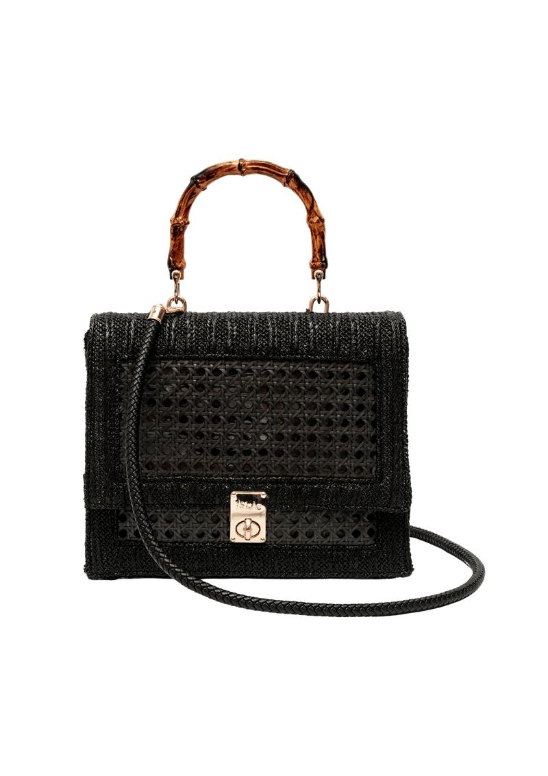 BOLSA SATCHEL ESSENTIALS EM PALHA INDIANA