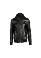 LEATHER BOMBER JACKET 44