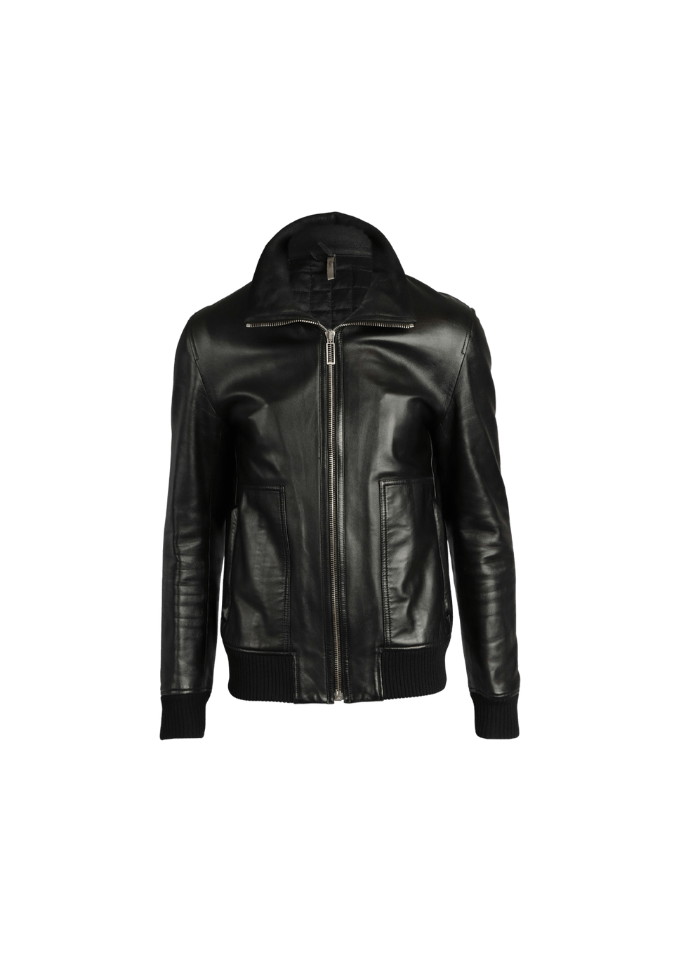 JAQUETA CHRISTIAN DIOR LEATHER BOMBER JACKET 44 PRETO ORIGINAL