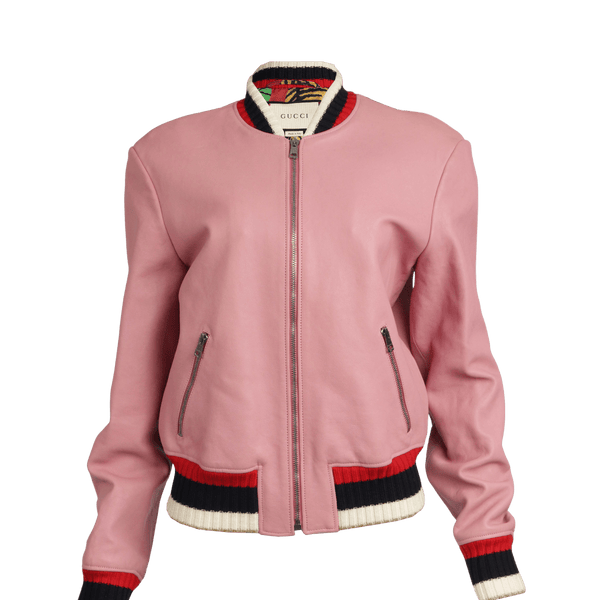 Gucci blind for love leather cheap jacket