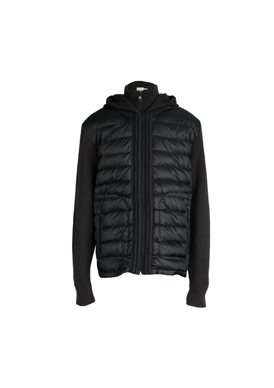 JAQUETA MONCLER MAGLIONE TRICOT CARDIGAN 46 PRETO ORIGINAL – Gringa
