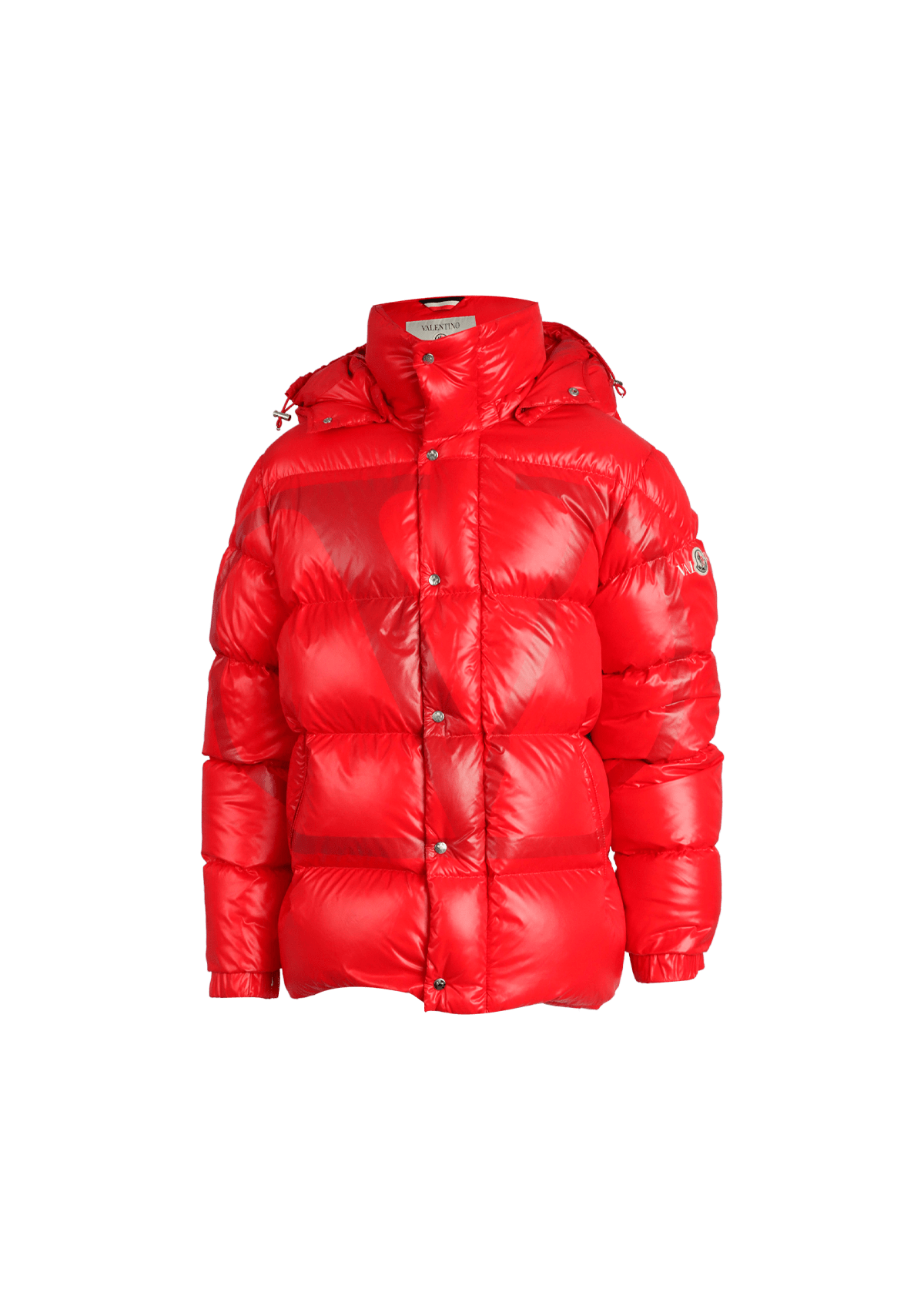 JAQUETA VALENTINO X MONCLER VLOGO JACKET 44 VERMELHO ORIGINAL – Gringa
