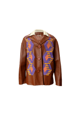 LEATHER PRINTED JACKET 34