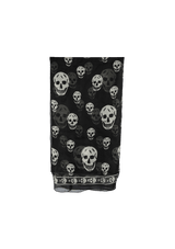 ALEXANDER McQUEEN スカルマネークリップ LENÇO ALEXANDER MCQUEEN SILK SKULL SCARF PRETO ORIGINAL – Gringa