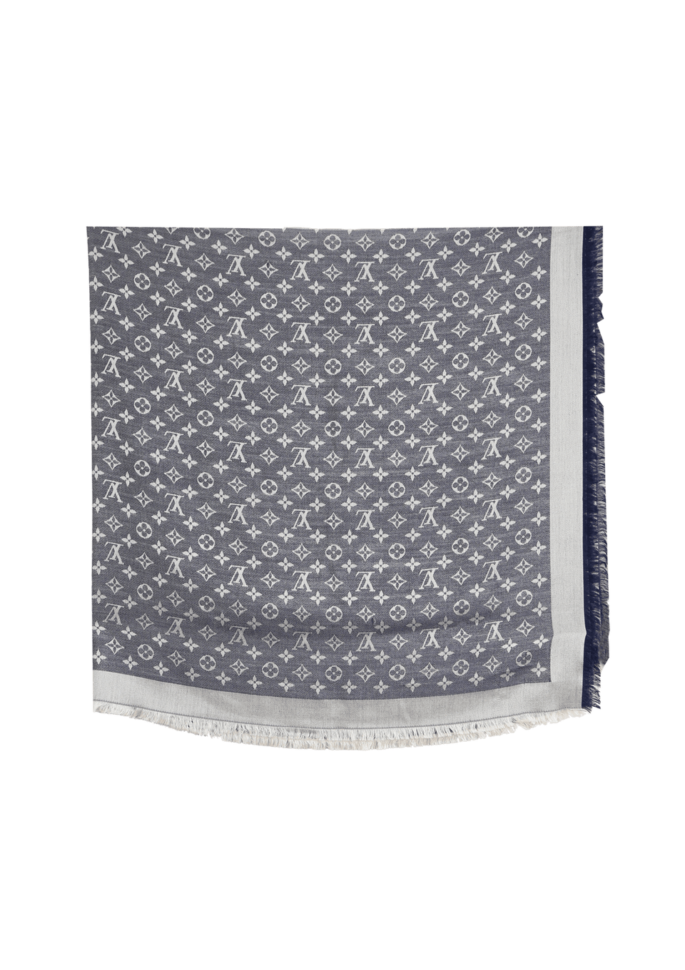 MONOGRAM DENIM SCARF