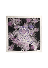 TIGER PRINT SILK SCARF