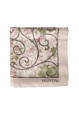 SILK FLORAL PRINT SCARF