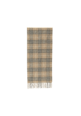 CASHMERE CHECK FRINGE SCARF