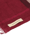 LIGHTWEIGHT CHECK WOOL SILK SCARF