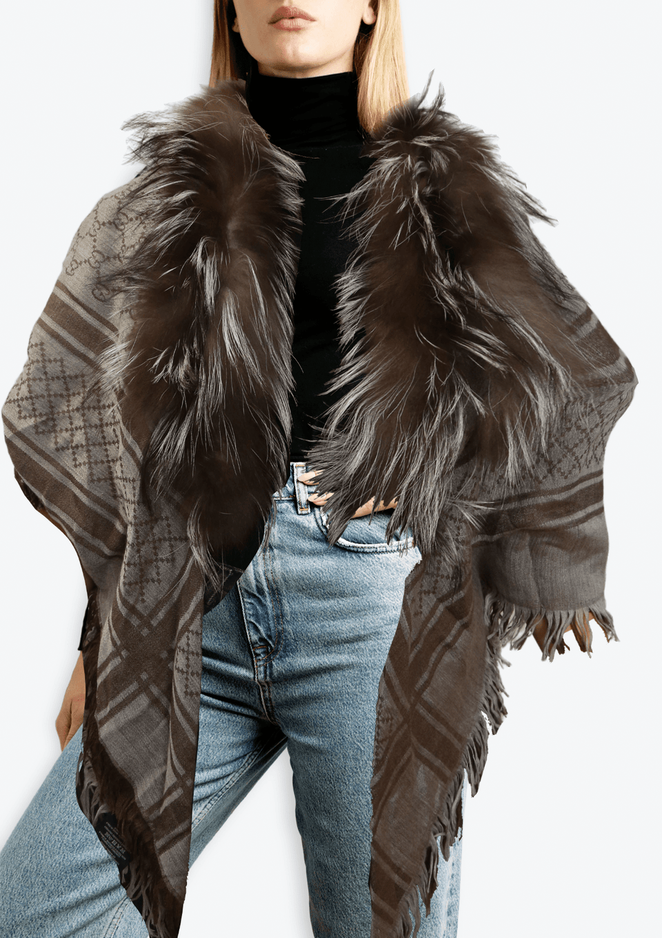 Lenço Gucci GG Logo Scarf Marrom Original – Gringa