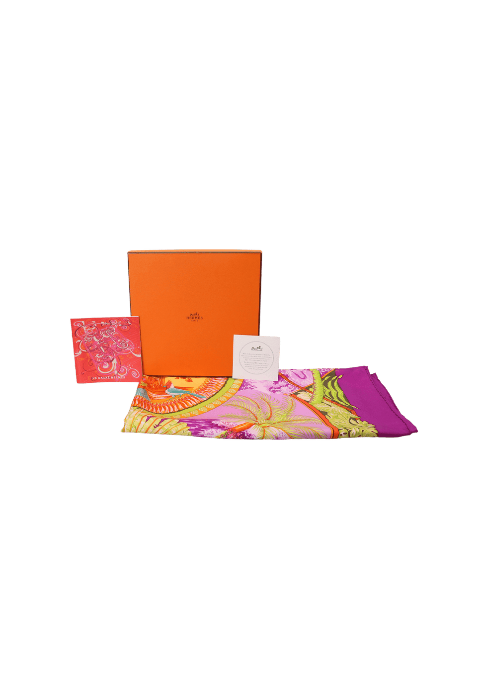 ALOHA PRINT SILK SCARF