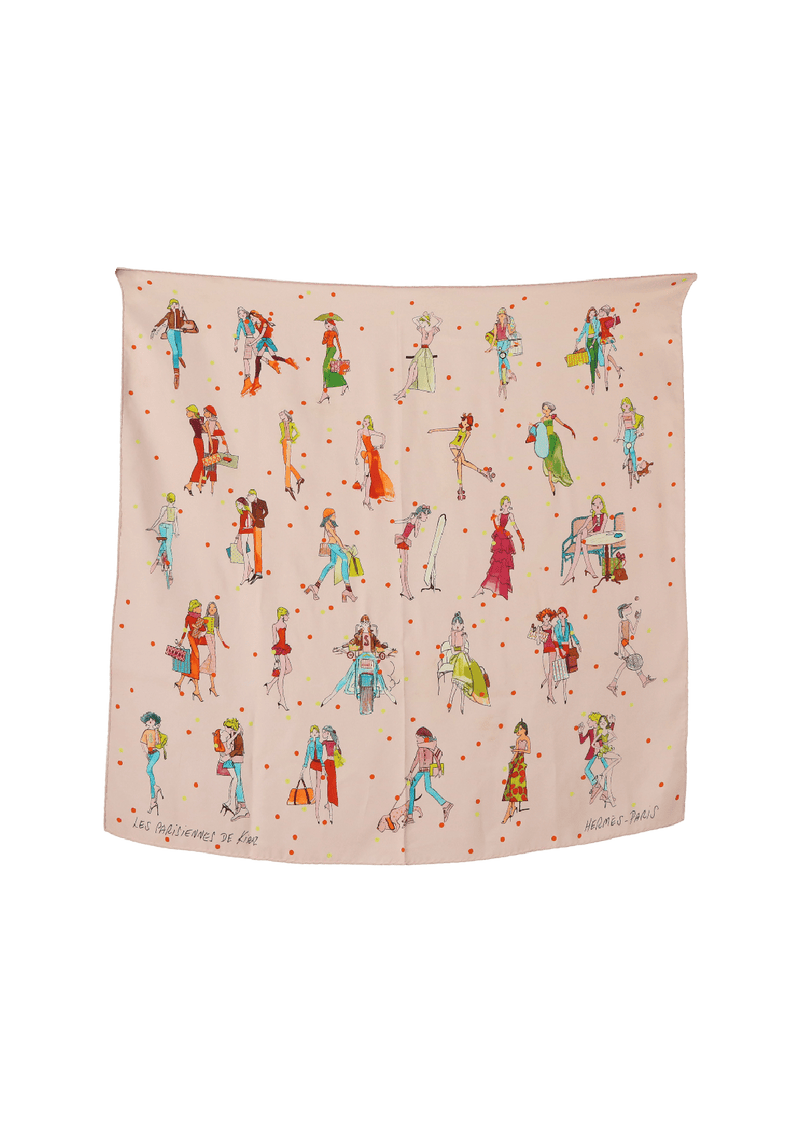 LES PARISIENNES DE KIRAZ SILK SCARF