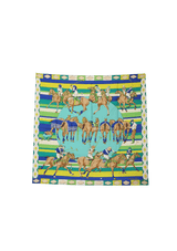 LES PONEYS DE POLO SILK SCARF