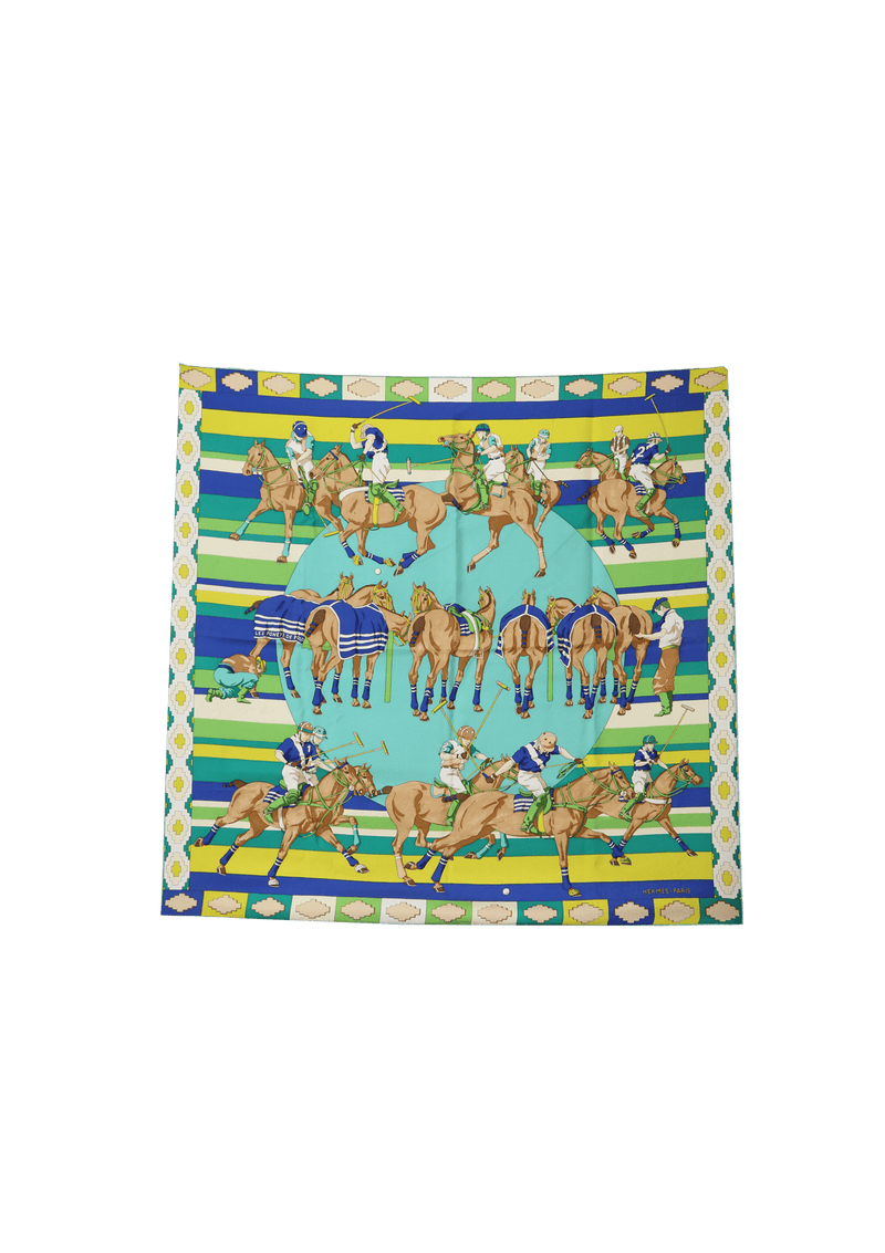 LES PONEYS DE POLO SILK SCARF