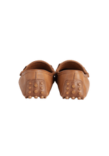 LEATHER WEB LOAFERS 36