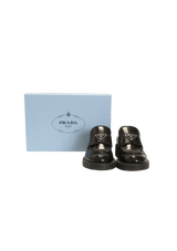 CHOCOLATE LEATHER LOAFERS 37