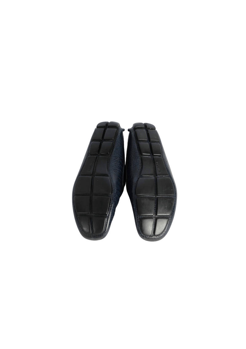 CROCODILLE EMBOSSED LOAFERS 40.5