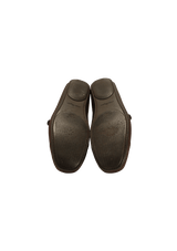 LEATHER DRIVERS LOAFERS 43.5