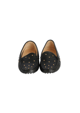 LEATHER STUDDED LOAFERS 35