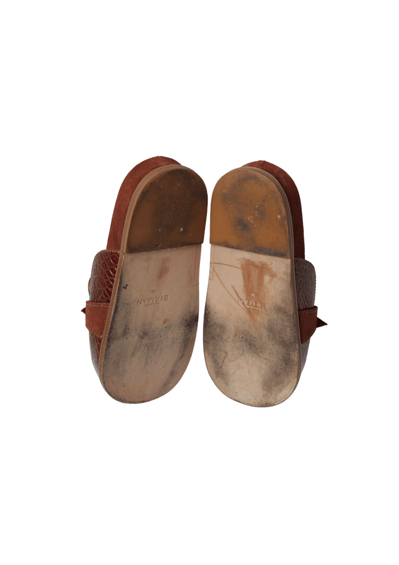 LEATHER MULES 34