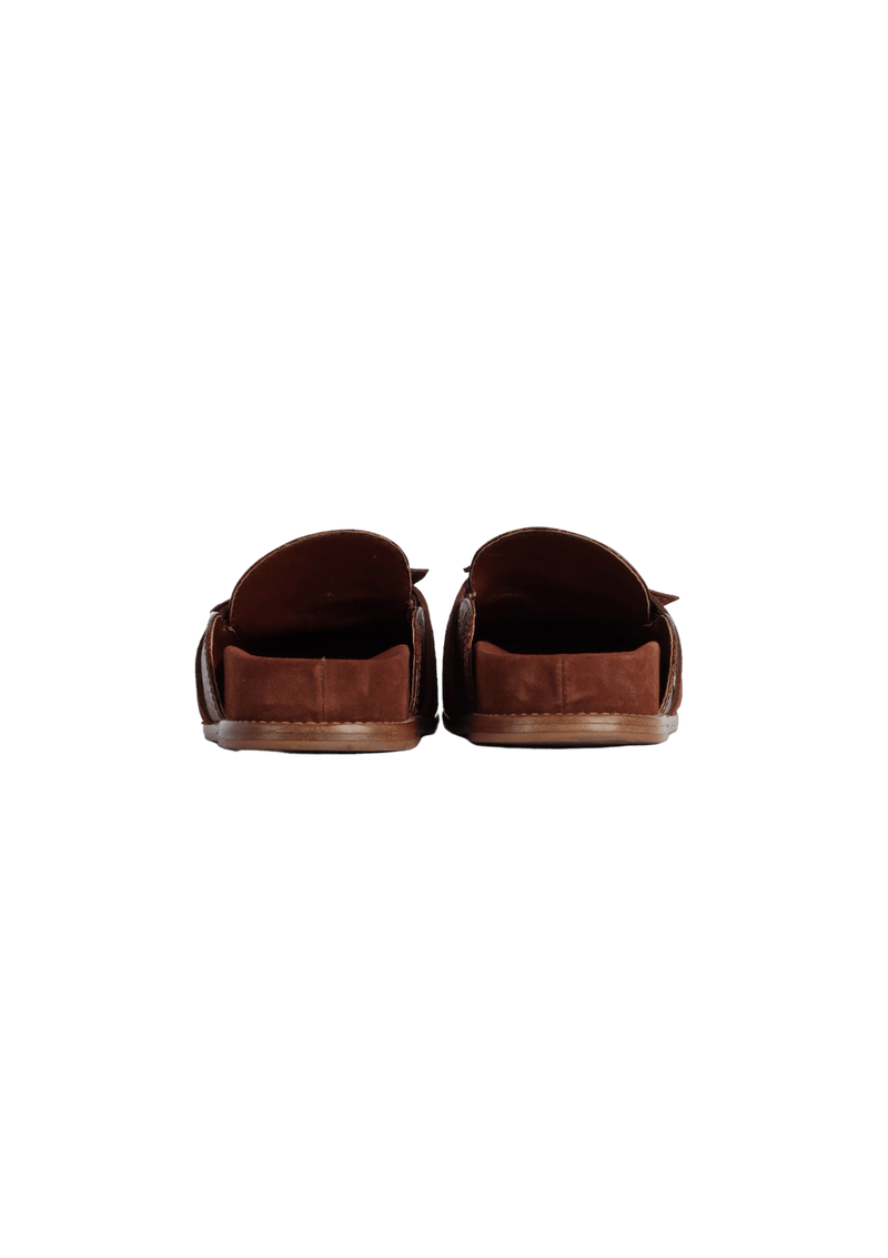 LEATHER MULES 34