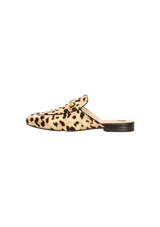 LEOPARD PRINCETOWN HORSEBIT MULES 36.5