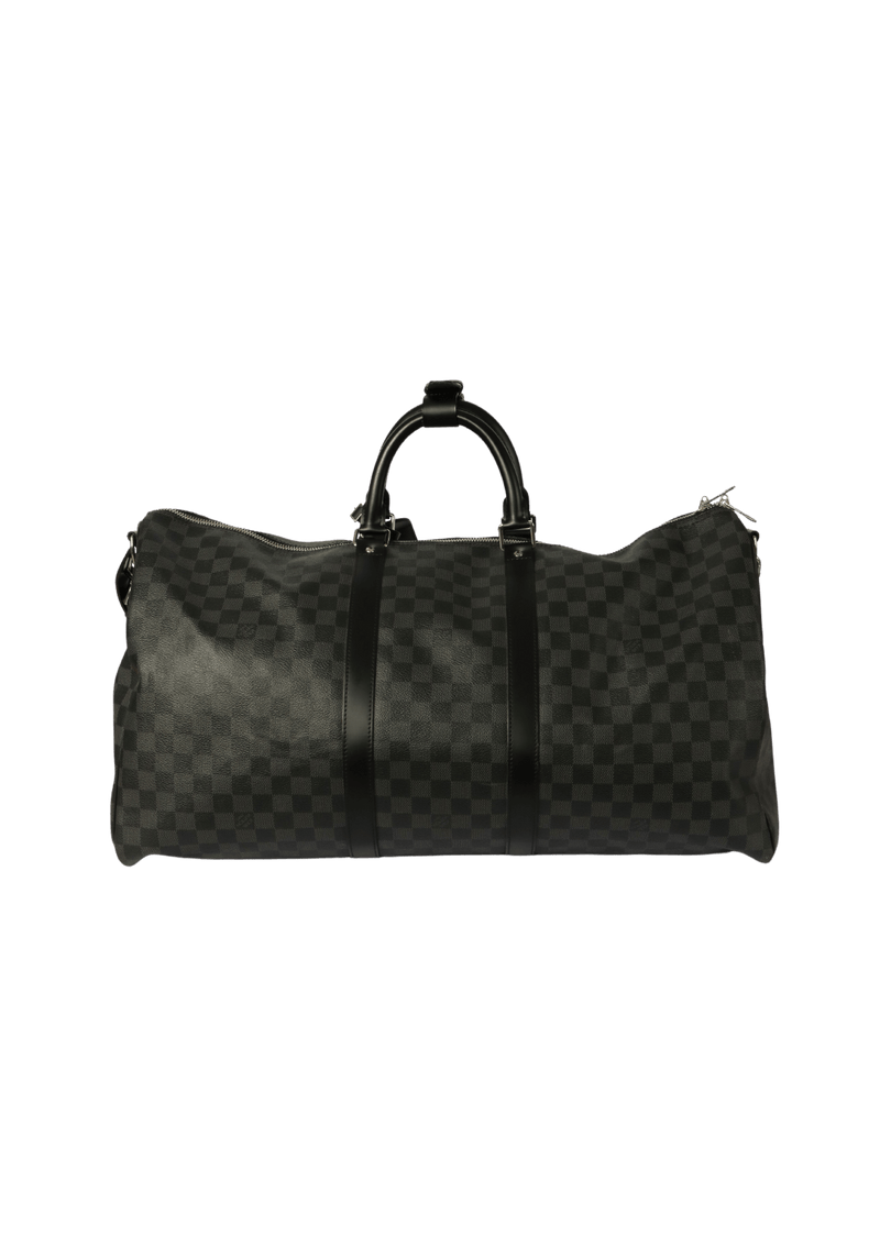 DAMIER GRAPHITE KEEPALL BANDOULIÈRE 55