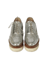 LEATHER FLATFORM OXFORDS 34