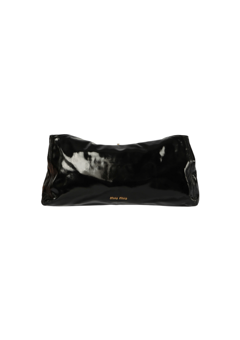 PATENT LEATHER CLUTCH