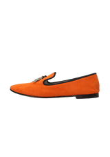 FISH BONE SUEDE LOAFERS 36