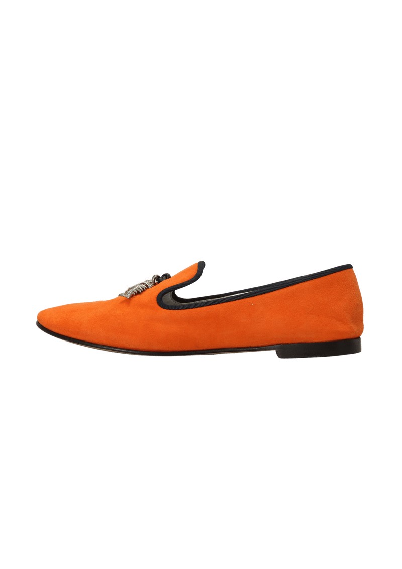 FISH BONE SUEDE LOAFERS 36